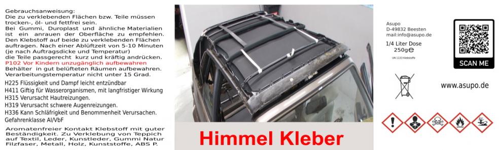 Cabrio Himmel Kleber 1/4 Liter